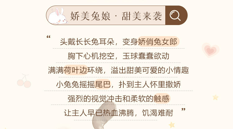글램 레이스 버니걸 코스튬 세트