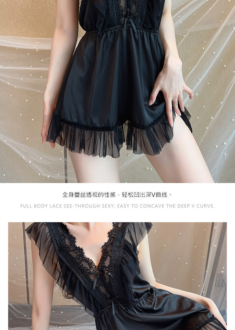 시스루 레이스 슬립 원피스