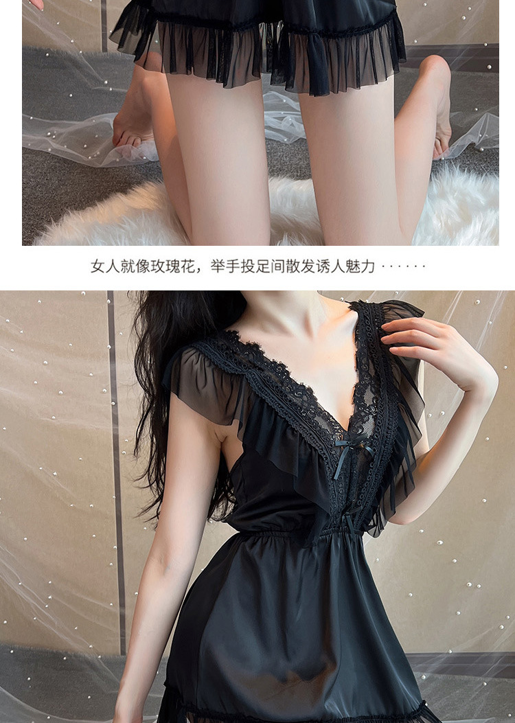 시스루 레이스 슬립 원피스