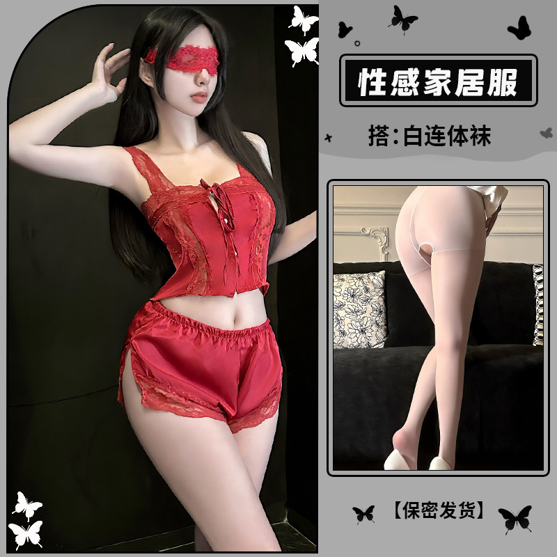레드+화이트 바디스타킹